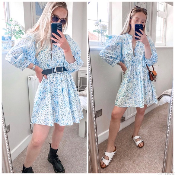 COPY - RINTED POPLIN DRESS - Picture 7 of 14